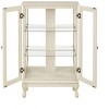 PAGED Classic Bookshelf with Tempered Glass Doors, Lighted Display Cabinet with Adjustable Shelves & Mirrored Back Panel for Home Office - 3 of 4