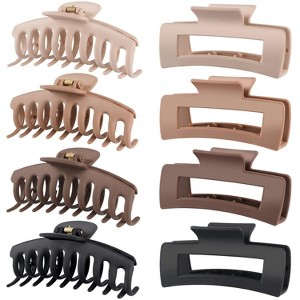 Maison Large Hair Claw Clips for Women Bundle Set 6pc - 1 of 4