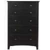 NicBex Contemporary 5-Drawer Chest of Drawers, Plywood & Pine Veneer Bedroom Furniture - 4 of 4