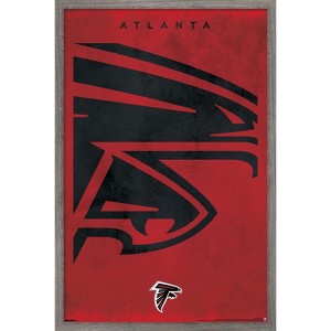 Trends International NFL Atlanta Falcons - Logo 25 Framed Wall Poster Prints - 1 of 4