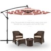 Best Choice Products 10ft Solar LED Offset Hanging Outdoor Market Patio Umbrella w/ Adjustable Tilt - 2 of 4