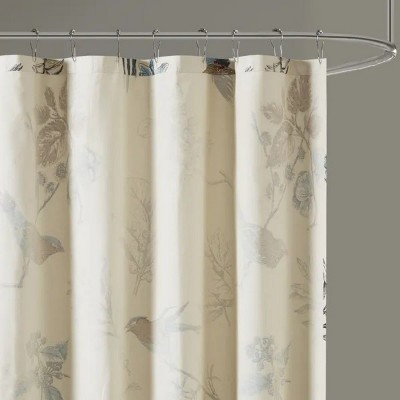 LunaLulinlk Printed Cotton Shower Curtain