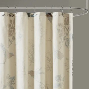 LunaLulinlk Printed Cotton Shower Curtain - 1 of 4
