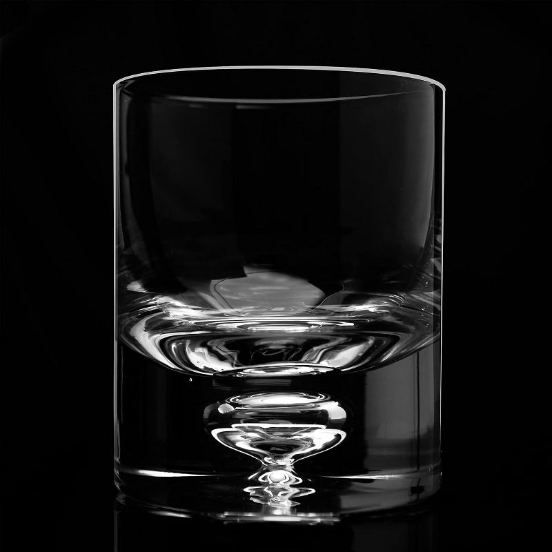 LEMONSODA Crystal Bubble Base Whiskey Glass Tumbler - 9.5oz - Set of 4, 6 of 7