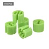 Unique Bargains Fit 0.14 Inch Rod Clothes Hanger Color Coding Markers Blank Tags 150 Pcs - 3 of 4
