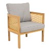 Sunnydaze Sanibel 4-Piece Patio Conversation Set - Gray - 2 of 4
