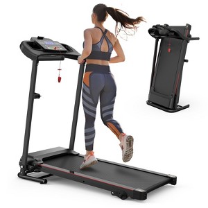 PAGED Treadmill with Incline, Portable Walking Pad Treadmill with LED Display and 12 Preset Programs, Exercise Equipment for Home, Max 330 LBS - 1 of 4