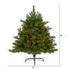 Nearly Natural 4-ft Wyoming Mixed Pine Artificial Christmas Tree with 250 Clear Lights and 462 Bendable Branches - 2 of 4