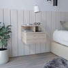 NicBex Floating Nightstand,  Modern Night Stand with 1 Drawer, Wall Mounted Nightstand for Bedroom - 2 of 4