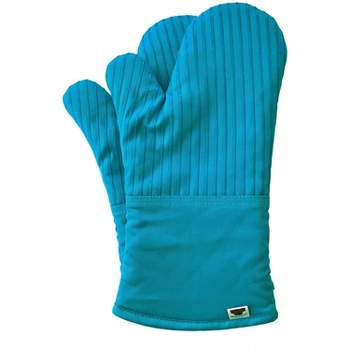 Extra Long Silicone Oven Mitts Set - Elbee Home