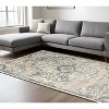 Charcoal and Gray Medallion Power Loom Area Rug - 2 of 4