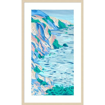 Ideal Vacation II Coastal Abstract Framed Wall Art