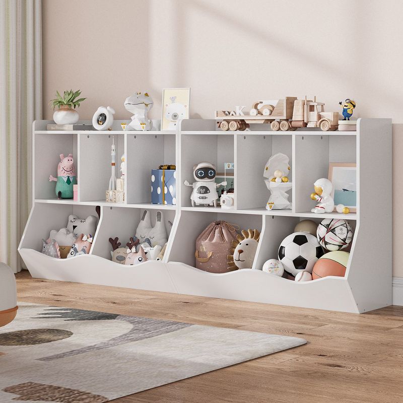 Trinity Kids Bookshelf and Bookcase Toy Storage Multi Shelf with Cubby Organizer Cabinet for Boys Girls,Playroom, 5 of 9