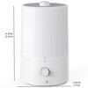 BestParts 4L Ultrasonic Cool Mist Humidifier, Top Fill, Oil Diffuser, Nightlight, Auto Shut-Off, White - 2 of 4