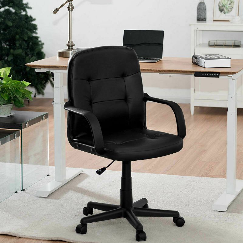 Costway Ergonomic Mid-Back Executive Office Swivel Computer Desk Chair New, 2 of 11