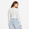 Women's Long Sleeve Cotton Milkmaid Top - Wild Fable™ - 3 of 3