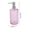 Unique Bargains Elegant Twill Pattern Soap Pump Dispenser for Bathroom 16.9oz 1 Pc - 4 of 4