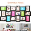 iMountek "12/18-Piece Picture Frame Collage for 4x6 Photos with Glass Protection – Wall-Mount Gallery Decor Kit" Black - 2 of 3