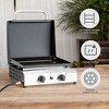 Winado 2 Burner 20,000 BTU Portable Tabletop Flat Top Gas Grill - 3 of 4