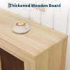 CuisinSmart 71" Sideboard Buffet Cabinet with 4 Doors, Mid Century Modern Accent Cabinet with Storage for Living Room Kitchen, Natural - 4 of 4
