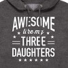 Men's - Instant Message - Awesome Like My 3 Daughters Graphic Fleece Pullover Hoodie - 2 of 4