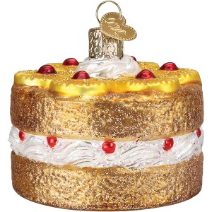Old World Christmas Glass Blown Ornament for Christmas Tree, Pineapple Upside Down Cake - 1 of 4