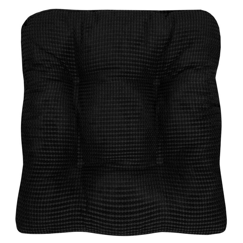 Crushed Memory Foam Tufted Chair Cushion Non Slip Microdot Rubber Back by Sweet Home Collection™, 3 of 8