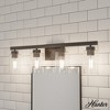 4-Light Hartland Seeded Glass Bathroom Vanity Wall Light Fixture - Hunter Fan - 2 of 4