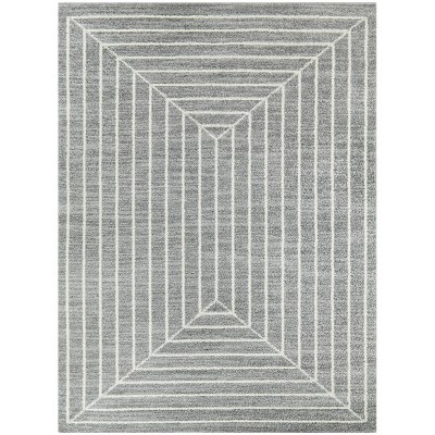 Elias Stripe Kids' Area Rug Gray - Balta Rugs