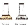 Chloe Lighting Serenity Victorian-Style 3-Light Dark Bronze Finish Island Pendant 28" Wide - 2 of 4