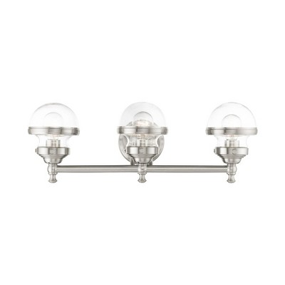 Livex Lighting Oldwick 3 - Light Vanity in  Brushed Nickel