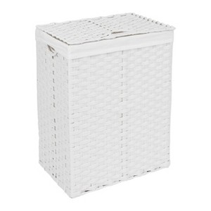Seville Classics Modern Handwoven Rectangle Laundry Room Hamper - 1 of 4