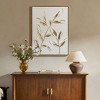 LuxenHome White with Gold Flower Canvas Framed Wall Decor - 2 of 4