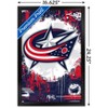 Trends International NHL Columbus Blue Jackets - Maximalist Logo 23 Framed Wall Poster Prints - 3 of 4