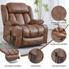 ChicFurnit Living Room Chair Arm Accent Chair Power Recliner with Lift Assist Massage Vibration Stainless Cup Holders, 39.37"*41.73"*42.12" - 2 of 4
