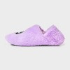 Women's Iridescent Pumpkin Halloween Faux Fur Slipper Socks with Grippers - Hyde and EEK! Boutique™ - 2 of 4