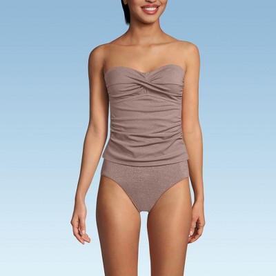 Lands' End Women's Bandeau Tankini Swimsuit Top
