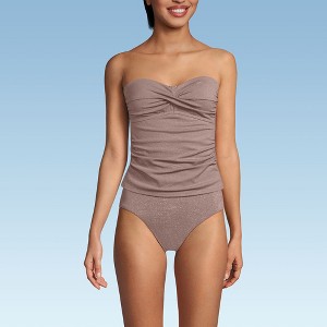 Lands' End Women's Bandeau Tankini Swimsuit Top - 1 of 4