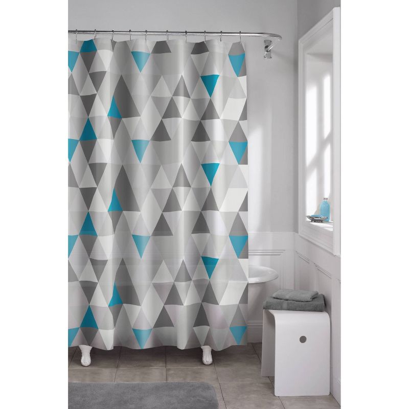 Vertex PEVA Shower Curtain Gray - Zenna Home, 3 of 7