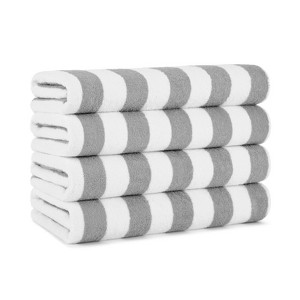 Arkwright Oversized California Beach Towels - (Pack of 4) Absorbent, Quick Drying, Ringspun Cotton Pool Towel, 30 x 70 in - 1 of 4