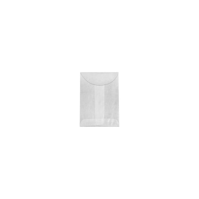 JAM Paper Moistenable Glue Catalog Envelope 2 1/4" x 3 1/2" 50/Pack (GLASS-09-50)