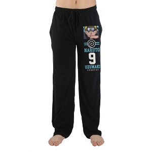 Naruto 07 Anime Cartoon Character Black Sleep Pajama Pants - 1 of 2