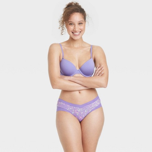Women's Micro-mesh Hipster Underwear - Auden™ Purple M : Target