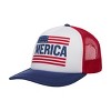 4th of July American Flag ‘Merica Trucker Hat - 3 of 4