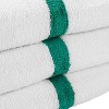 Arkwright Power Gym Bath Towels (6 Pack), Ringspun Cotton, 22x44 in., Striped Color Options - 3 of 4