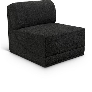 Meridian Furniture,Ollie Boucle Fabric Armless - 1 of 4