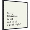 Amanti Art 22"x22" Merry Christmas To All Portfolio Framed Canvas Wall Art - 2 of 4