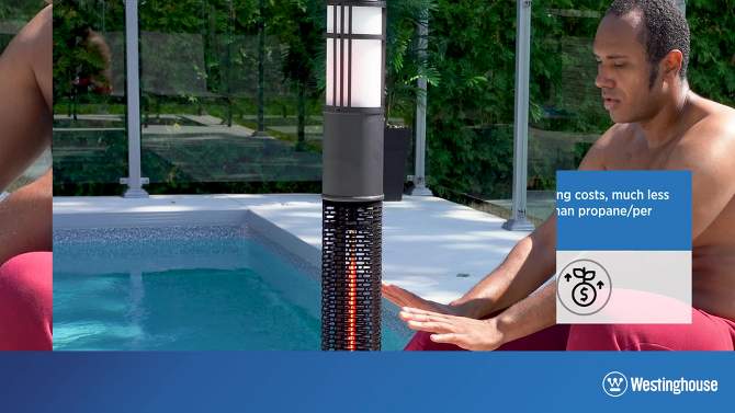 Infrared Electric Outdoor Heater - Black - Westinghouse, 2 of 7, play video