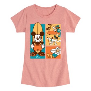 Girls' - Disney - Mickey & Friends Fitted Short Sleeve Graphic T-Shirt - 1 of 4