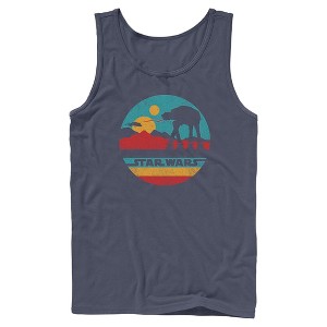 Men's Star Wars: The Empire Strikes Back AT-AT Retro Circle Tank Top - 1 of 4